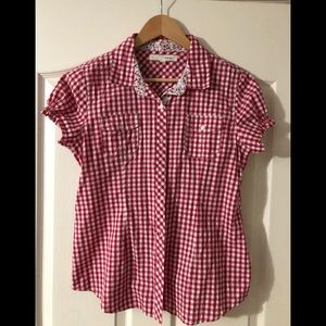 Cute western short sleeve top